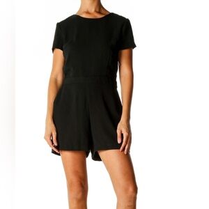 Banana Republic Black Solid Romper